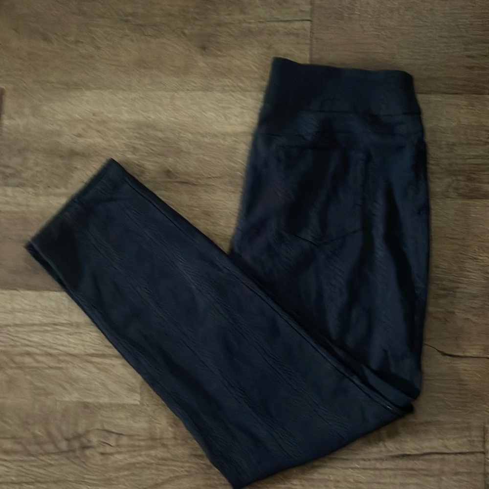 Westbound black textured pants with back pockets. Size 16 Long.